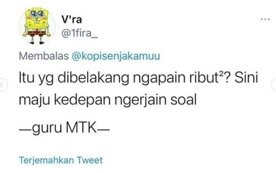 Kalimat Masing-Masing Guru Pelajaran di Sekolah Ini Mustahil Kamu Lupa